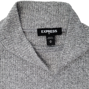 Express Puff Sleeve Mock Neck Ribbed Bodysuit Size M