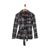 Say What? Wool Blend Plaid Belted Peacoat Size S Juniors - NEW