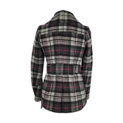 Say What? Wool Blend Plaid Belted Peacoat Size S Juniors - NEW