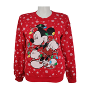 Disney Mickey Mouse Women's Light-Up Christmas Sweatshirt Size Size L (Juniors)
