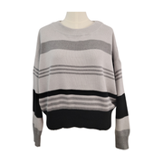 Lucky Brand Women’s Colorblock Stripe Wide Crewneck Sweater – XXL