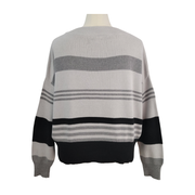 Lucky Brand Women’s Colorblock Stripe Wide Crewneck Sweater – XXL