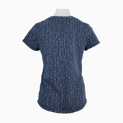 Athleta Women's Organic Daily Tee Navy Rice Pearl Size S