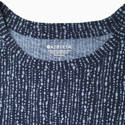 Athleta Women's Organic Daily Tee Navy Rice Pearl Size S
