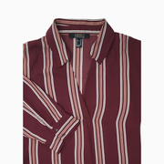 Forever 21 Contemporary Women’s Back Wrap Striped Blouse Size M