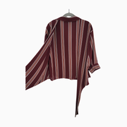 Forever 21 Contemporary Women’s Back Wrap Striped Blouse Size M