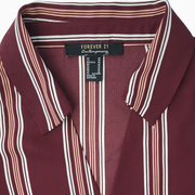 Forever 21 Contemporary Women’s Back Wrap Striped Blouse Size M