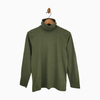 J.Crew Factory Women's Tissue Turtleneck Top – Olive Green – Size M