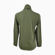 J.Crew Factory Women's Tissue Turtleneck Top – Olive Green – Size M