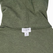 J.Crew Factory Women's Tissue Turtleneck Top – Olive Green – Size M