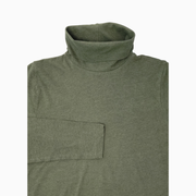 J.Crew Factory Women's Tissue Turtleneck Top – Olive Green – Size M