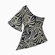 Charlotte Russe Satin One-Shoulder Asymmetrical Tunic Top – Size M