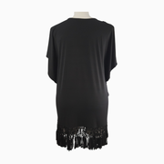 Dotti Women's Fringe Hem Tunic Cover-Up – Size L