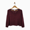Old Navy Scoop Neck Sweater – Burgundy – Size M