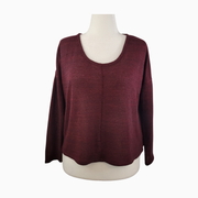 Old Navy Scoop Neck Sweater – Burgundy – Size M