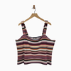 Lane Bryant Ribbed Cropped Tank Top – Multicolor Striped – Size 22/24