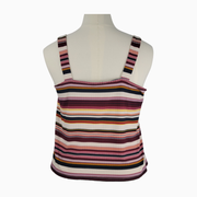 Lane Bryant Ribbed Cropped Tank Top – Multicolor Striped – Size 22/24