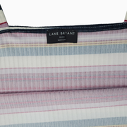 Lane Bryant Ribbed Cropped Tank Top – Multicolor Striped – Size 22/24