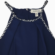 Monteau Los Angeles Halter Top – Navy Blue – Size L