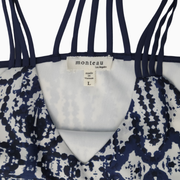 Monteau Los Angeles Boho Print Strappy Back Top – Size L