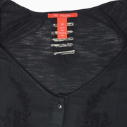Chelsea & Violet Embroidered Boho Button-Front Blouse – Size M