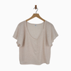 Old Navy Women's Linen Blend Jersey Crop Top – Size M