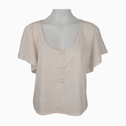 Old Navy Women's Linen Blend Jersey Crop Top – Size M