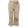 Van Heusen Floral Cropped Pants Size 14 Front View