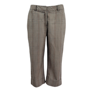 Worthington Stretch Glen Plaid Capri Pants Size 8