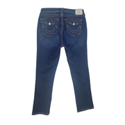 True Religion Jennie Curvy Mid Rise Capri Jeans