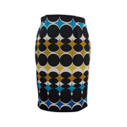 Nine West Geometric Pattern Pencil Skirt Size 10