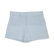 White House Black Market Women's 5" High Rise Shorts, White Size 16 - New