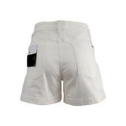 White House Black Market Women's 5" High Rise Shorts, White Size 16 - New; back view