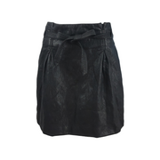 Free People Payton Paperbag Faux Leather Mini Skirt Size 12