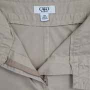 Cato Woman Capri Khaki Pants Size 16W
