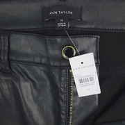 Ann Taylor Women's Faux Leather The Boot Crop Pants Size 14 - NEW