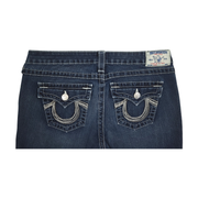 True Religion Women’s Vintage Jeans – Beaded Horseshoe Flap Pockets Size 32