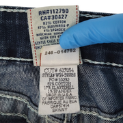 True Religion Women’s Vintage Jeans – Beaded Horseshoe Flap Pockets Size 32