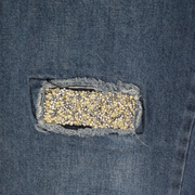 Juicy Couture Skinny Jeans Embellished Crystal Distressed – Size 12