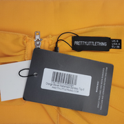 PrettyLittleThing 2 Piece Set Wide Leg Pants Convertible Top – Size 4 – NEW