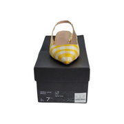 J. Crew Gingham Pointed Toe Slingback Flat Size 7.5