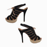 Schutz Women's Ashley Lace-Up Platform Heels – Size 9M