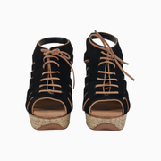 Schutz Women's Ashley Lace-Up Platform Heels – Size 9M