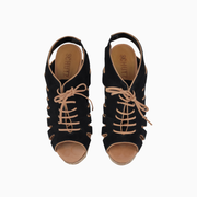 Schutz Women's Ashley Lace-Up Platform Heels – Size 9M