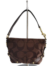Coach Carly Signature Khaki Mini Handbag