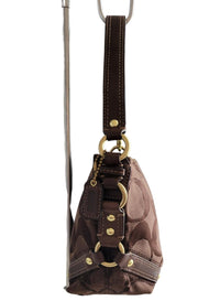Coach Carly Signature Khaki Mini Handbag