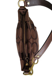 Coach Carly Signature Khaki Mini Handbag