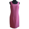 Jones New York Silk Shift Dress Size 8 Pink Front View