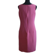 Jones New York Silk Shift Dress Size 8 Pink Back View