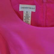 Jones New York Silk Shift Dress Size 8 Pink 